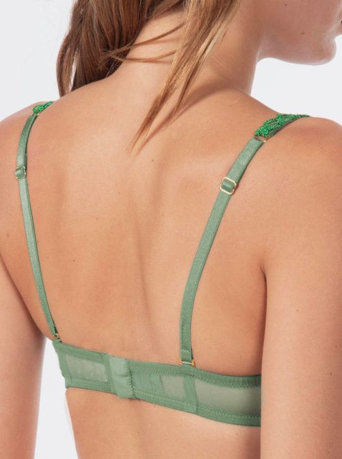 Arabian Night wired bra, green