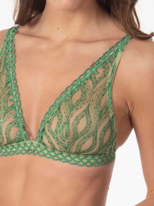 Arabian Night reggiseno triangolo, verde Valery Prestige