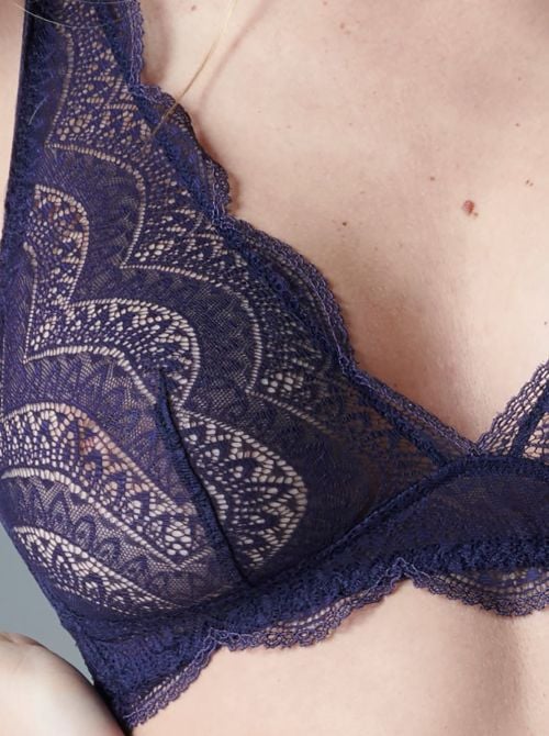 Karma reggiseno senza ferretto, blu