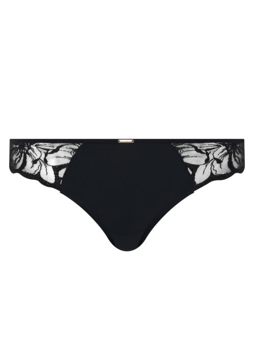 Fleurs slip, nero