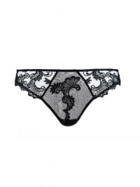 Dressing Floral slip seduction, nero
