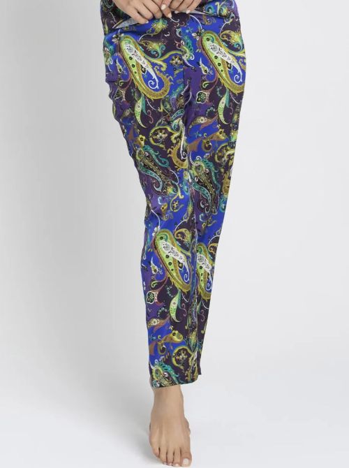 Dentelle cashmer silk trousers