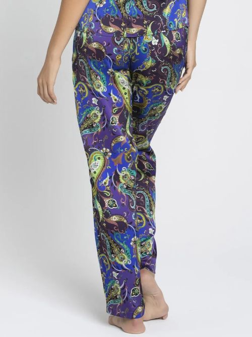 Dentelle cashmer silk trousers