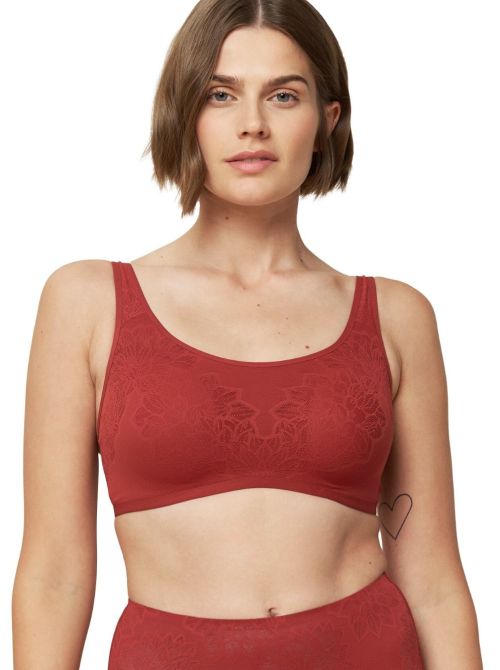 Fit Smart P reggiseno senza ferretto con imbottitura, spicy red