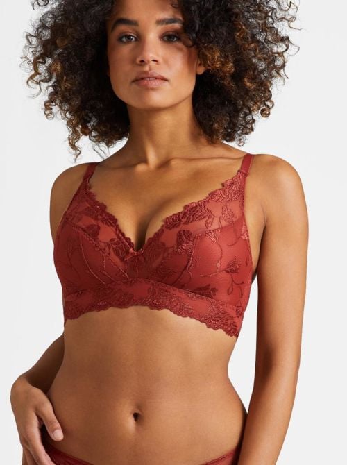 Softessence Bralette Triangle bra ,  terracotta AUBADE