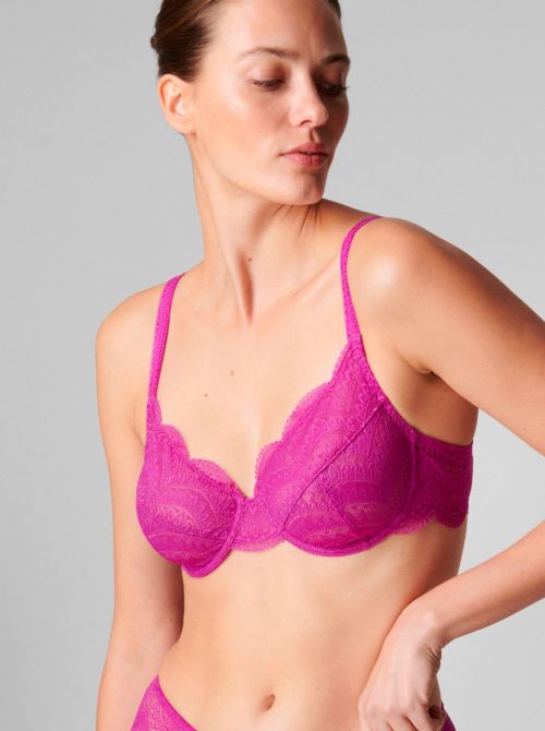 Karma Underwire bra, bougainvillier