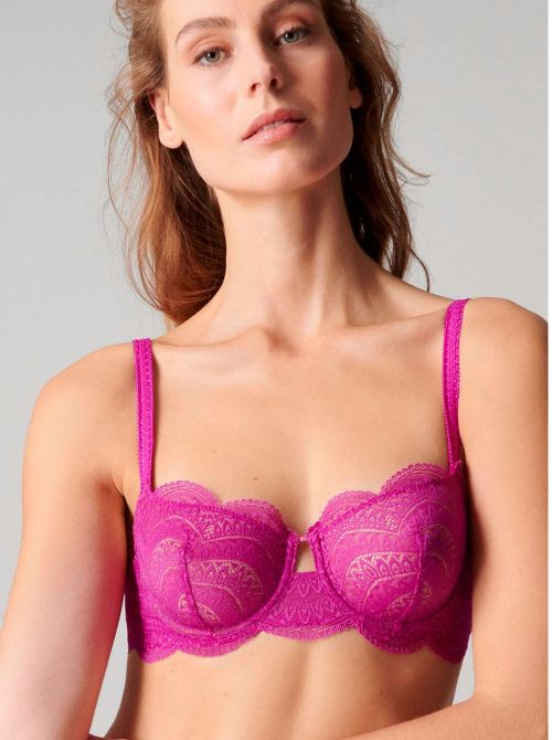 Karma balconette with underwire, bougainvillier SIMONE PERELE