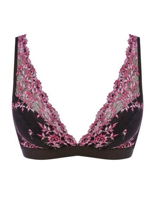 Embrace Lace reggiseno scollo profondo, black and berry