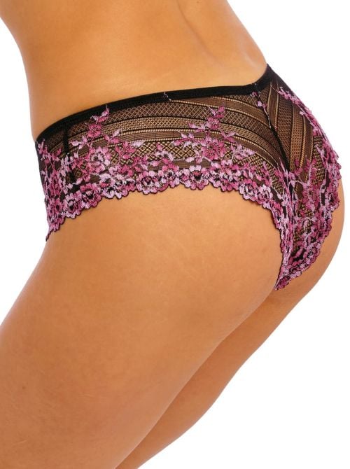 Embrace Lace tanga, black and berry