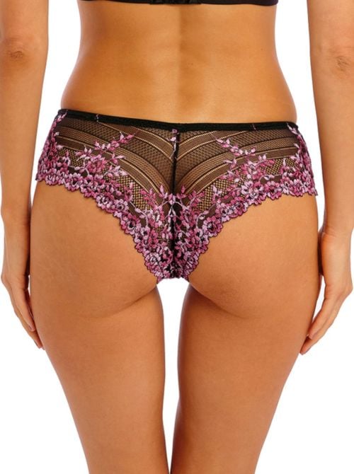 Embrace Lace tanga, black and berry