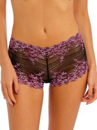 Embrace Lace short, black and berry