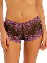 Embrace Lace short, black and berry