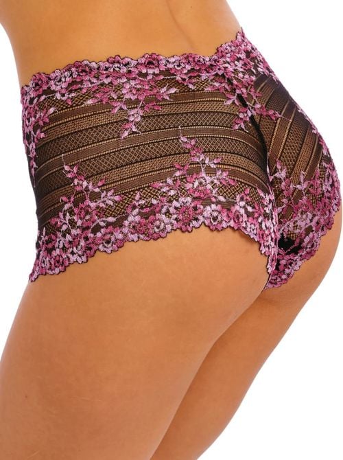 Embrace Lace short, black and berry