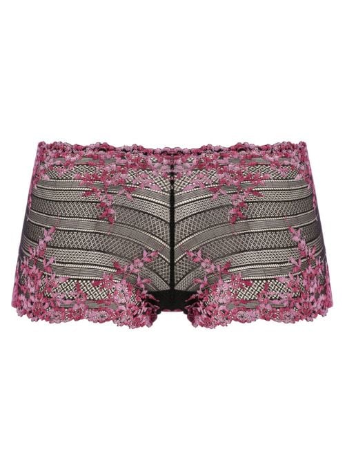 Embrace Lace short, black and berry