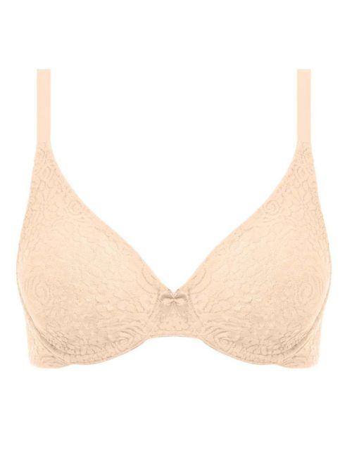Halo Lace wired bra, nude