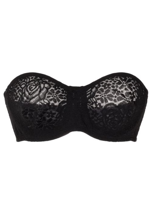 Halo Lace reggiseno a fascia, nero