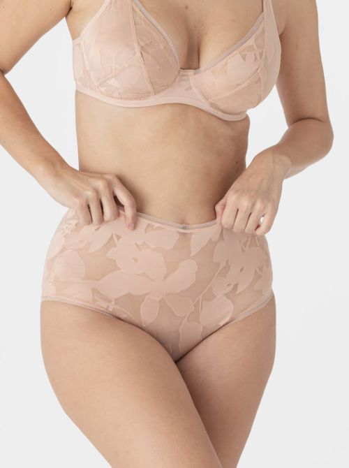 Ombrage slip a vita alta, rosa fume MAISONLEJABY