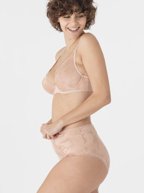 Ombrage slip a vita alta, rosa fume MAISONLEJABY