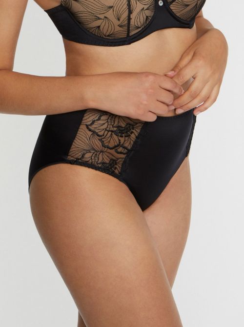 Flora slip a vita alta , nero MAISONLEJABY
