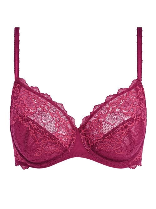 Lace Perfection Reggiseno con ferretto, red plum