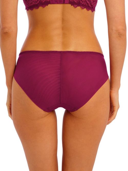 Lace Perfection brief, red plum