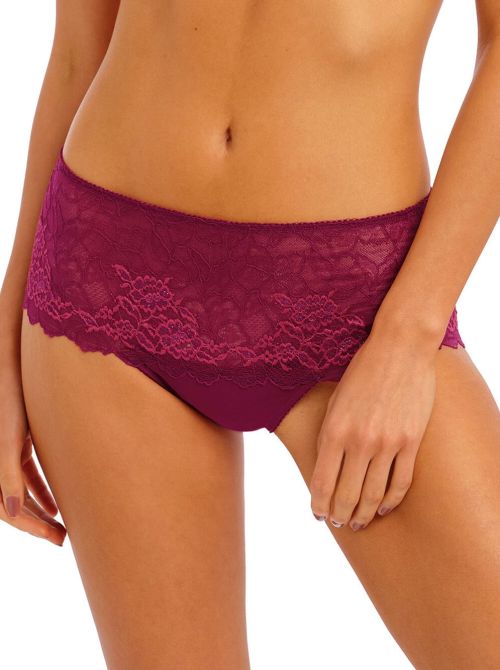 Lace Perfection shorty, red plum WACOAL