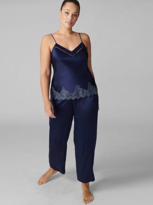 Nocturne silk pajama top