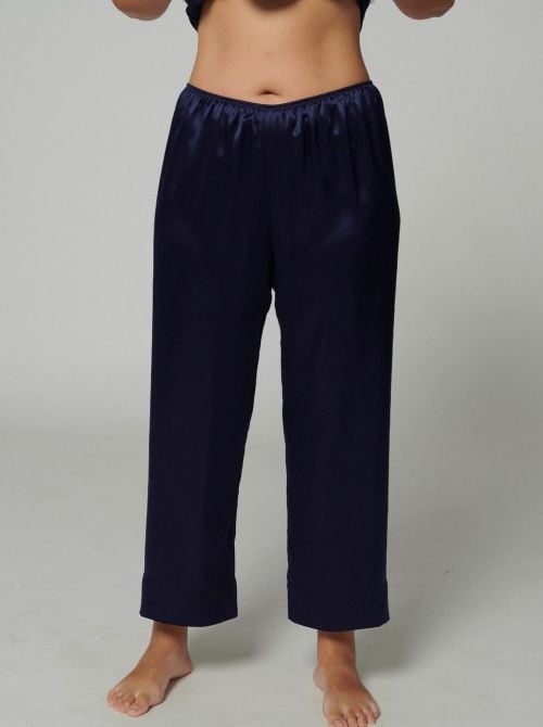 Dream pantalone in seta, blu