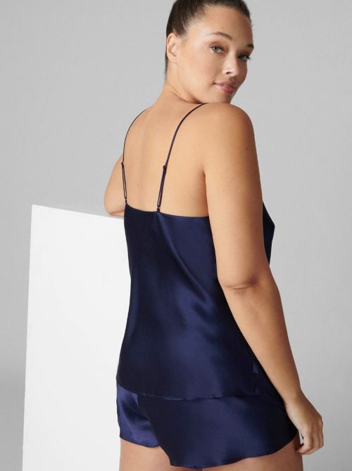 Dream silk top, blue