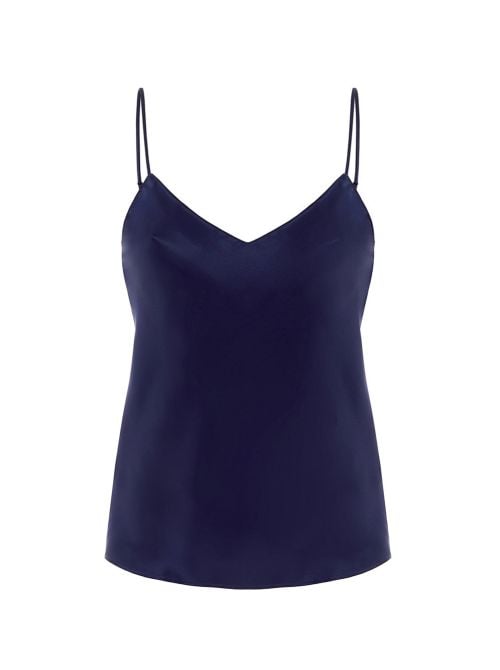 Dream silk top, blue