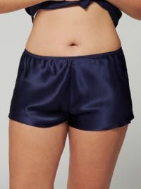 Dream short in seta, blu