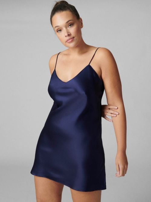 Dream sottoveste in seta, blu