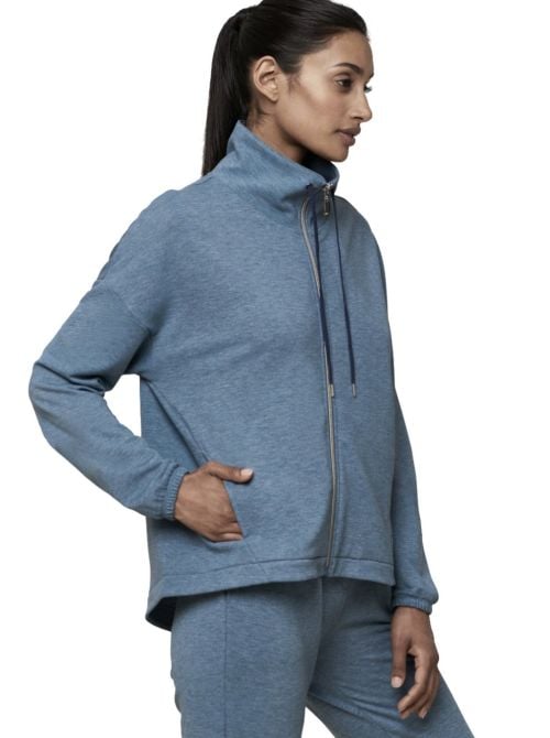 Thermal tracksuit jacket, blue