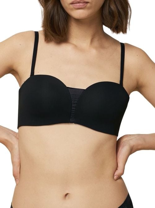 Flex Smart DP bandeau non-wired bra, black