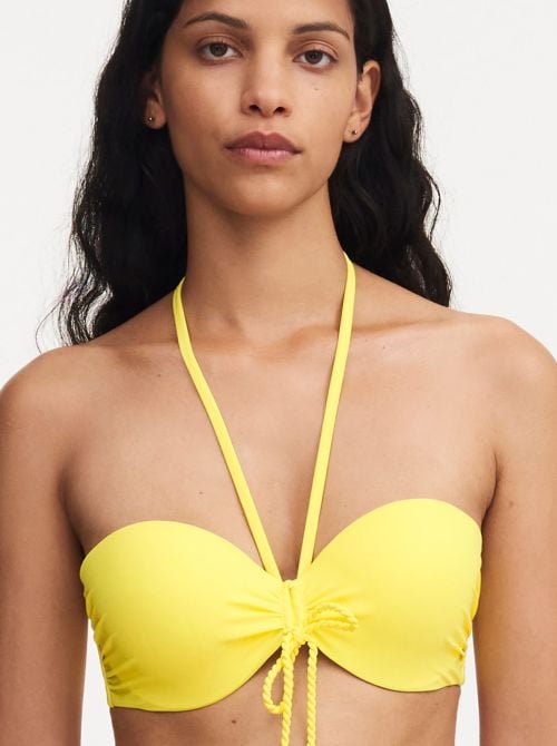 Inspire bikini bandeau bra, sun yellow CHANTELLE