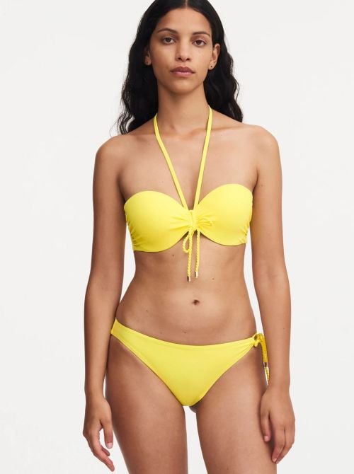 Inspire bikini bandeau bra, sun yellow