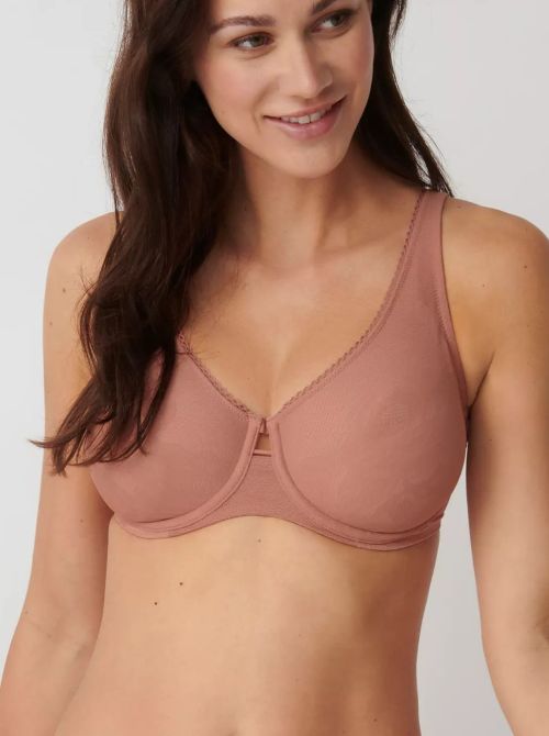 Wild Rose Minimizer underwired bra, sunkiss