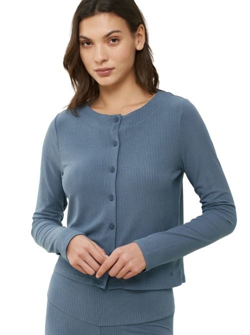 Cardigan in viscosa, azzurro TRIUMPH