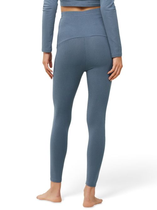 Leggings in viscosa, azzurro