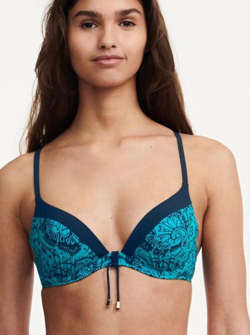 Flowers push up bra, pattern CHANTELLE