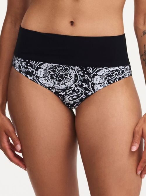 Flowers highwaisted brief, pattern