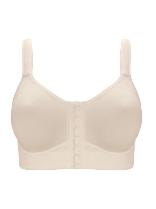 5322X Salvia Wire-free Mastectomy Bra with front opening, cream