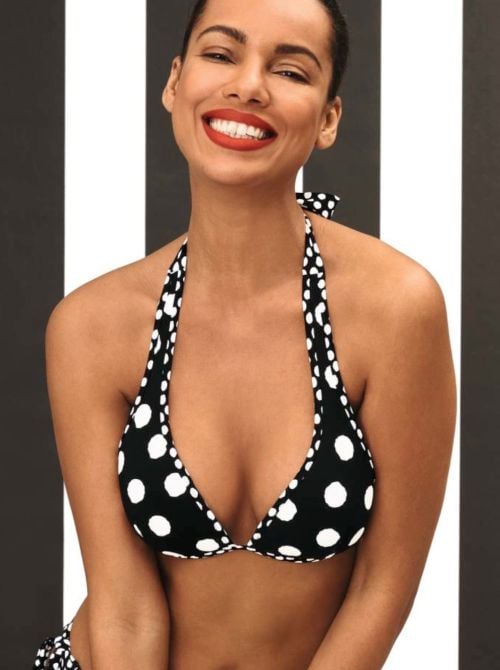 Mina reggiseno per bikini reversibile pois ROSA FAIA BEACHWEAR