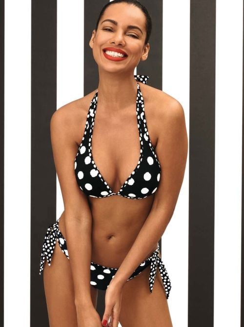 Mina reggiseno per bikini reversibile pois