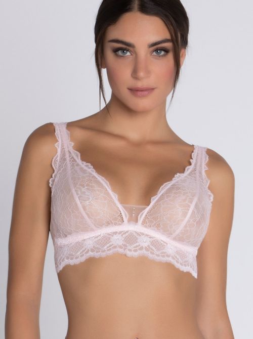 Sublime en Dentelle non-wired bra,  rose sublime LISE CHARMEL