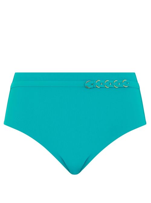 Emblem highwaisted bkini brief,turquoise