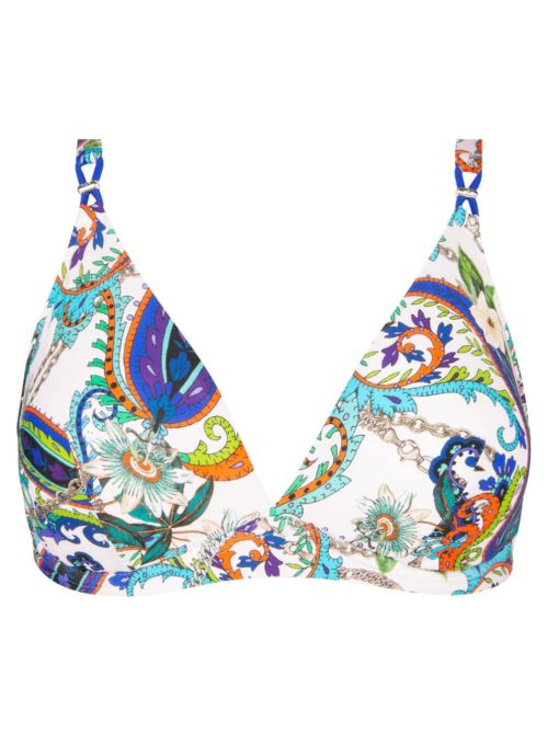 Odyssee Cashmer triangle bikini bra, blue cashmer LISE CHARMEL