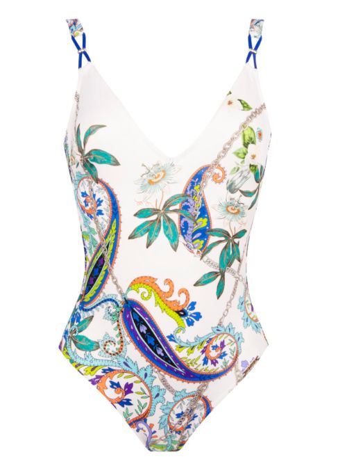 Odyssee Cashmer swimsuit onepiece , blue cashmer