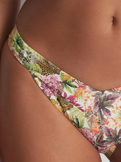 Exotic Fever bikini briefs, tropical light AUBADE BEACHWEAR