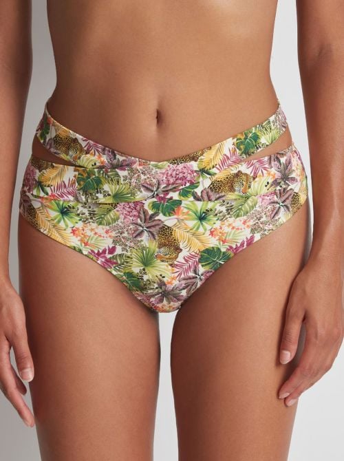 Exotic Fever bikini briefs, tropical light AUBADE BEACHWEAR